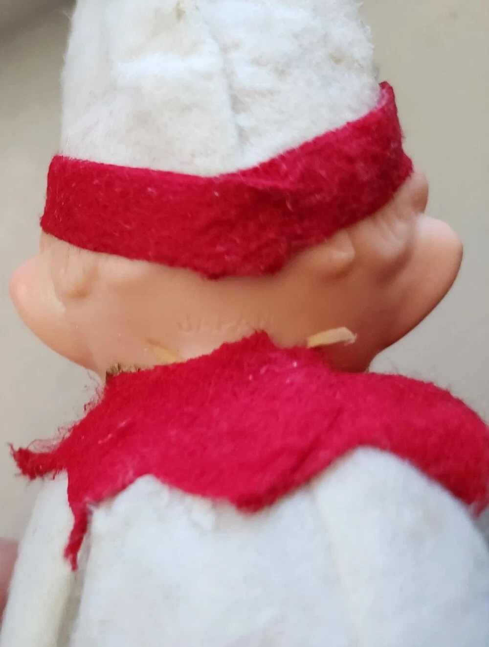 Vintage Red and White Santa Head Ornament